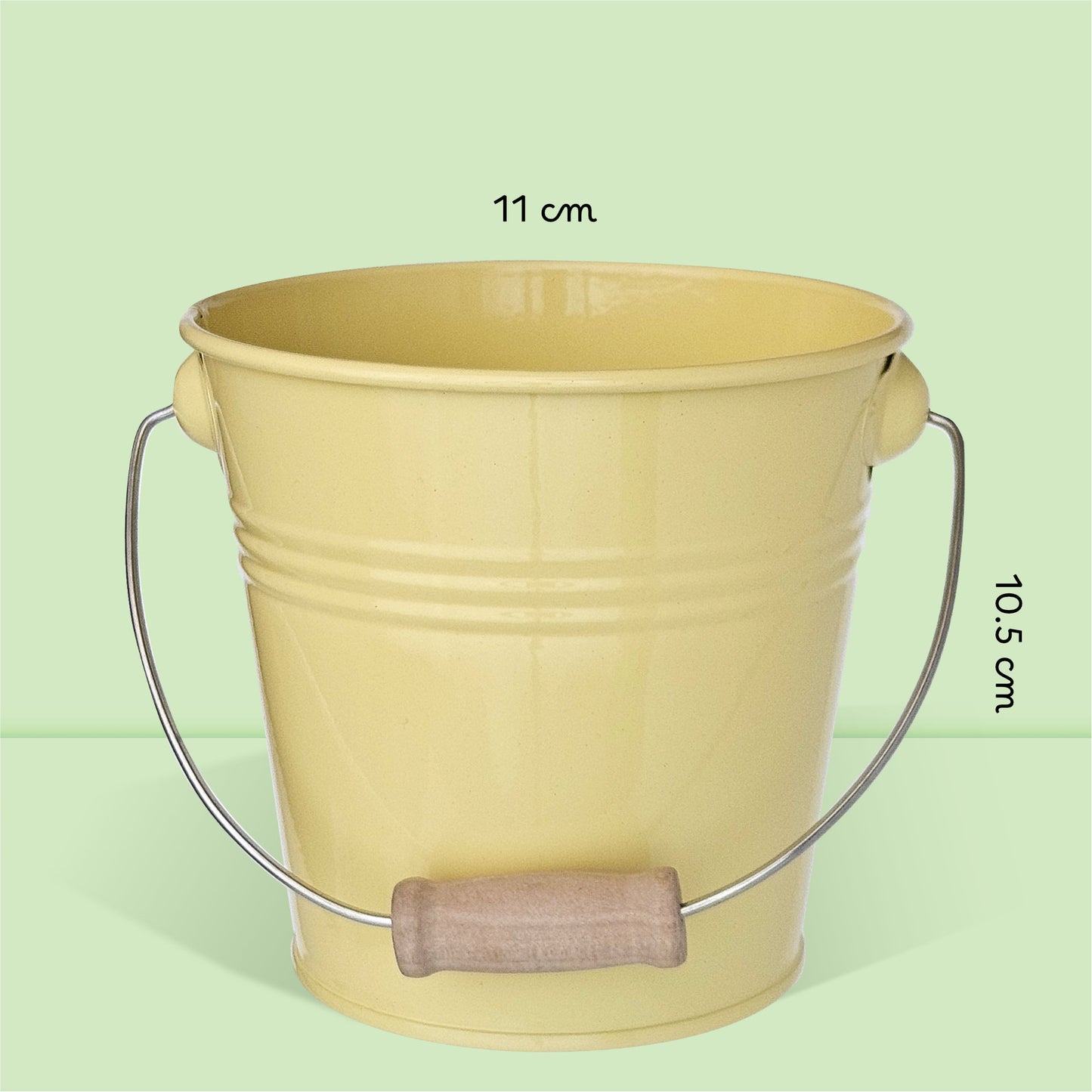 kit jardinage prêt à pousser tournesol pot zinc vintage avec anse en bois